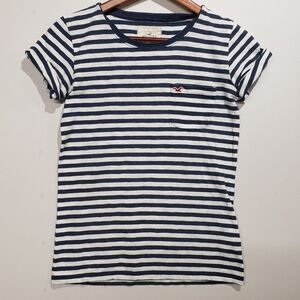 Hollister Pocket T Shirt Juniors Size Small Blue Short Sleeve